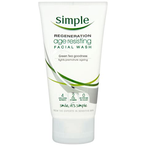 Simple Regeneration Age Resisting Facial Wash Simple Skincare