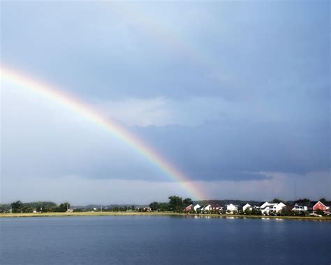 Wallpaper Rainbow Sky Cloud Water Meteorological Phenomenon