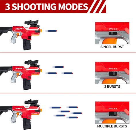Introducing Toy Gun For Nerf Guns 3 Shooting Modes DIY Customized Toy