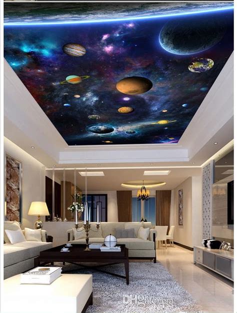 The vinyl free wallcovering is made. High Quality Custom 3d Ceiling Wallpaper Murals Dazzle ...