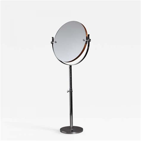 Do you suppose bathroom vanity mirror height appears nice? Large Height-Adjustable Nickel Vanity or Shaving mirror ...