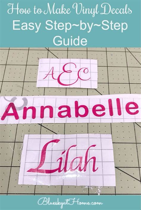Making stickers with cricut is a great way to personalise notebooks, planners and more. How to Make Vinyl Decals ~ Step~by~Step Guide | Vinyl ...