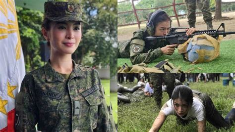 Aya Fernandez Isa Nang Ganap Na Philippine Army Reservist “combat And