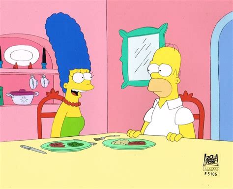 Homer Simpson And Marge Simpson Dinner Sold
