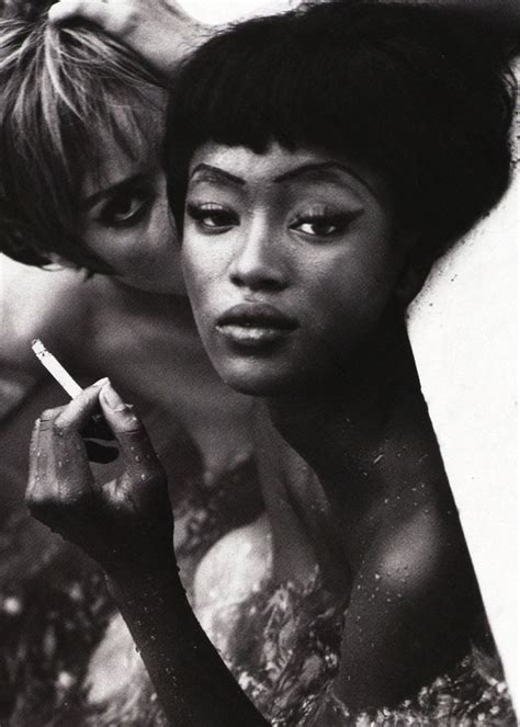 Christy Turlington And Naomi Campbell By Steven Meisel For Vogue Italia