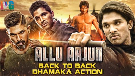 Allu Arjun Back To Back Action Scenes Allu Arjun Dhamaka Action