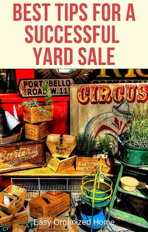 Tips For Garage Sale How To Have A Successful Yard Sale Things To Sell Yard Sale Declutter
