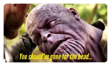 in the directors cut of “avengers endgame” thanos infamous quote was in response to captain