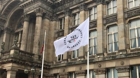 Commonwealth Games flag raised in front of Birmingham council house ...