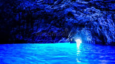 Blue Grotto Cave Stock Image Image Of Italy Mountain 178808715