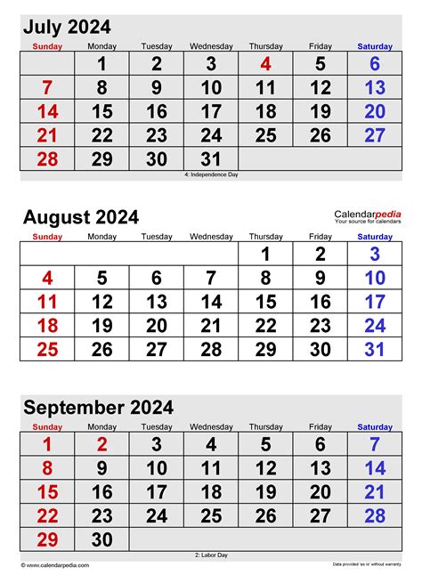 2024 Calendar August And September Berta Celinka