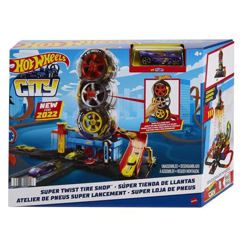 Playset Hot Wheels City Súper Tienda De Llantas Mi Jugueteria