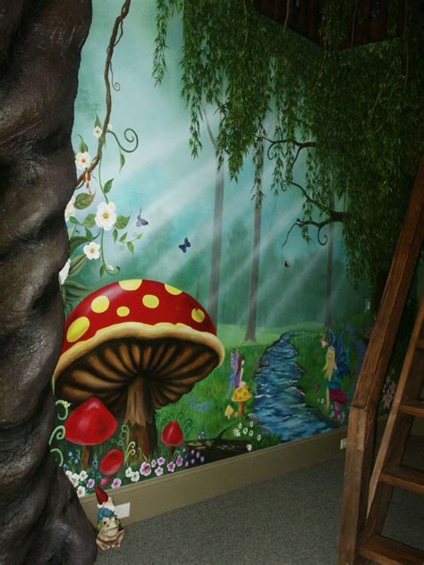 Forest Mural Enchanted Forest Mural Fairy Mural