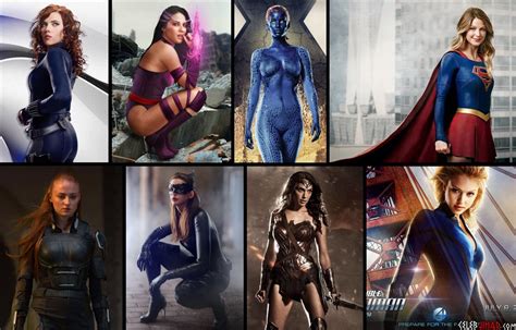 Nude Female Celebrity Superheroes