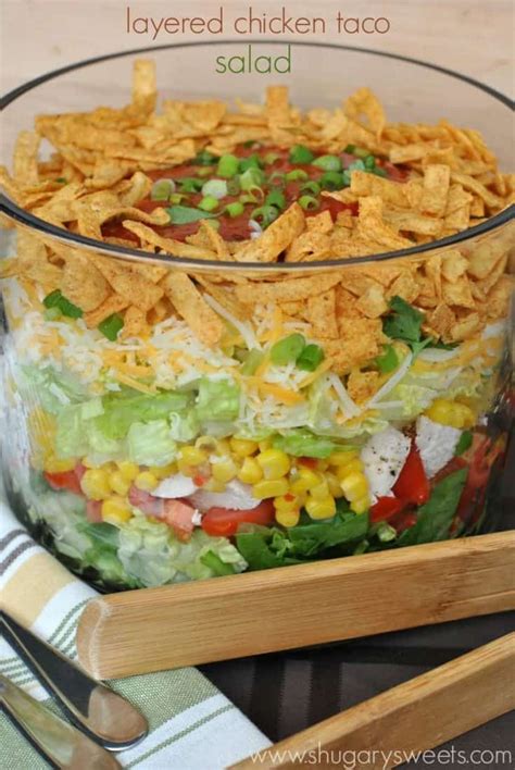 Layered Chicken Taco Salad A Delicious Layered Salad That S Perfect