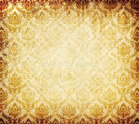 Old Paper Background With Vintage Border Stock Illustration