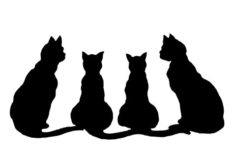 Cat And Kitten Outline Images Outline Cat Royalty Free Vector Image VectorStock Use Them