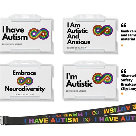 Spectrum Autism Card Id Etsy