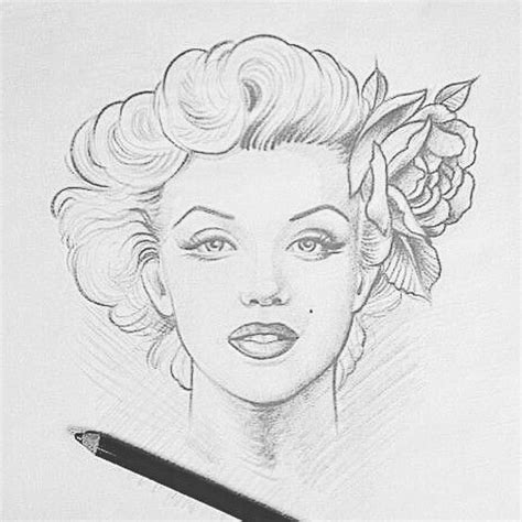 Drawing Of Marilyn Monroe Telegraph