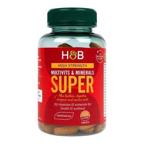 Handb Super Multivitamins And Minerals 120 Tablets Holland And Barrett