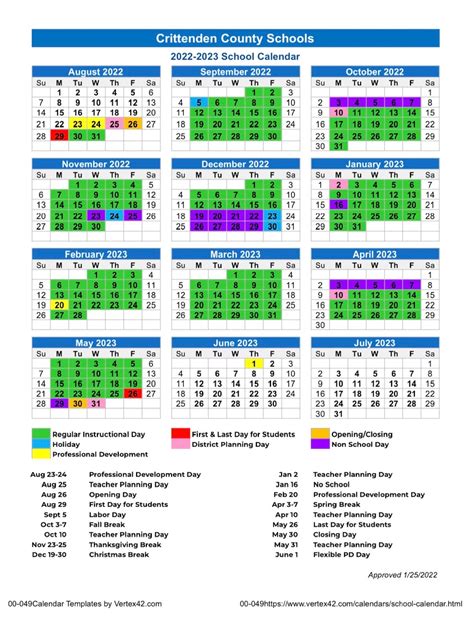 Crittenden County Schools Calendar 2022 And 2023
