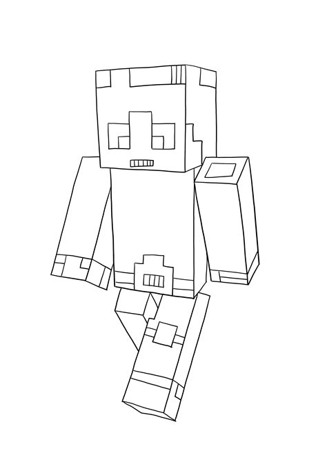 Dantdm Coloring Page Free Coloring Home