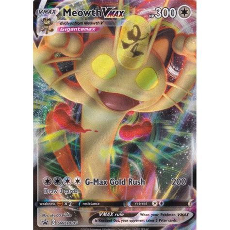 We did not find results for: Pokemon Single Promotional Card - SWSH005 Meowth VMAX | Chaos Cards