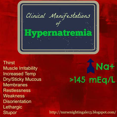 Clinical Manifestations Of Hypernatremia