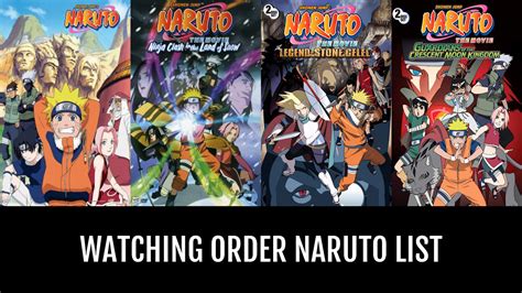 Naruto Watch Order The Correct Chronological Timeline Gambaran