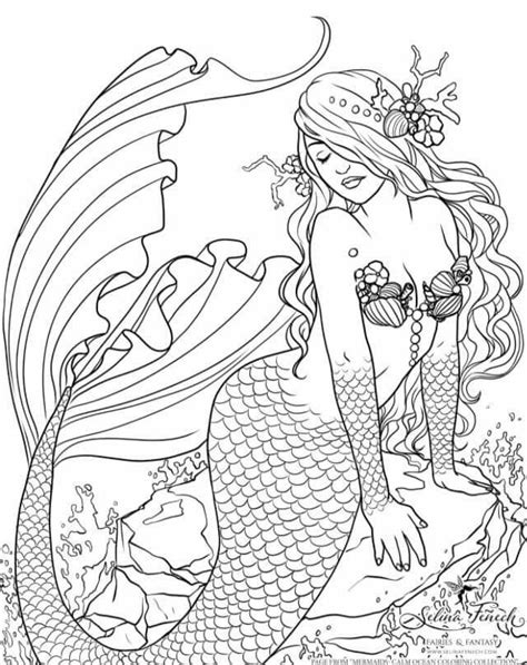 Looking for mermaid coloring pages for your little girl, or just because they're beautiful and fun to color in? 10+ images about Mermaid Coloring Sheets on Pinterest ...