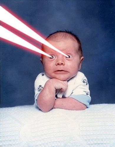 Baby With Laser Beams Baby Face Baby Face
