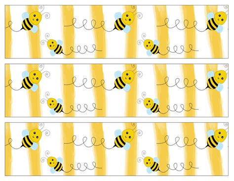 Bumblebee Bulletin Board Border 8 Printable Designs Etsy