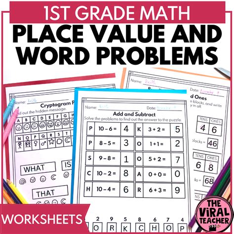 Place Value Addition And Subtraction Word Problems Worksheets Math