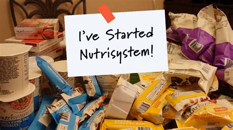 Ive Started Nutrisystem Youtube