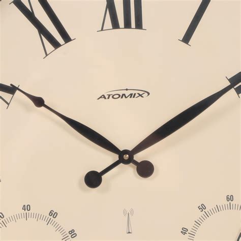 Atomix Aa Battery Powered Wall Clock Contemporary Ebth