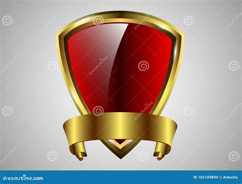 Shield Awards Design Stock Vector Illustration Of Golden 102189894