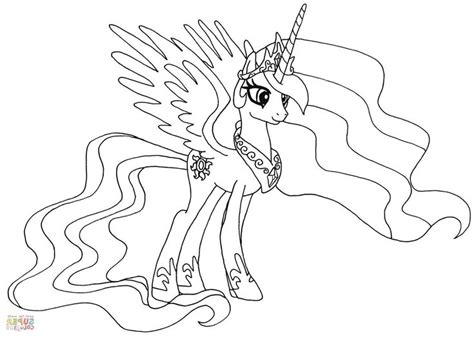Cara beserta contoh mewarnai kuda poni yang mudah. Prinzessin Celestia Ausmalbilder Neu My Little Pony Princess Cadence Free Coloring Sheets ...