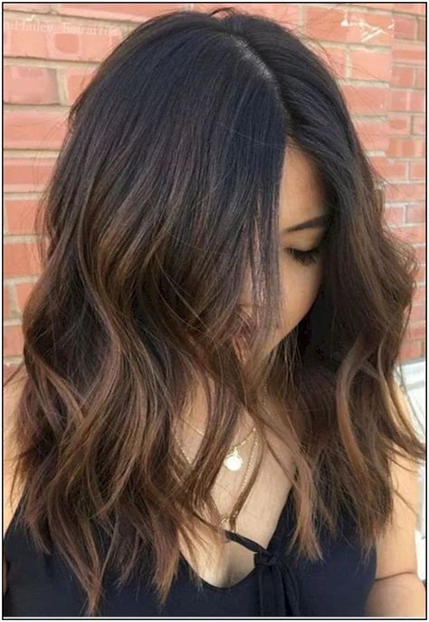 30 Balayage Brown Hair Medium Length Straight Fashionblog