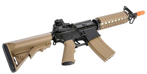 Colt M4a1 Cqbr Ris Aeg Airsoft Rifle Tanblack