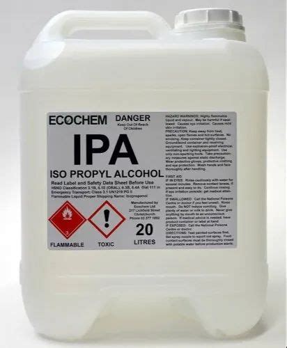 Isopropyl Alcohol Isopropanol Propan 2 Ol Cas No 67 63 0 Isopropyl