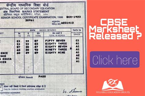 Cbse Class 10 12 Marksheets 2021 To Be Released Soon Know Details Here Reliable Education Group