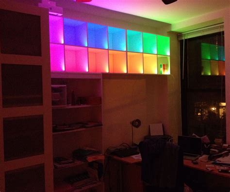 Color Changing Box Shelves With Led Strips And Arduino 5