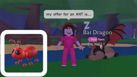 my offer for ANT in adoptme 🐏😋 - YouTube