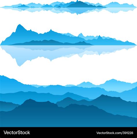 Blue Mountains Royalty Free Vector Image Vectorstock