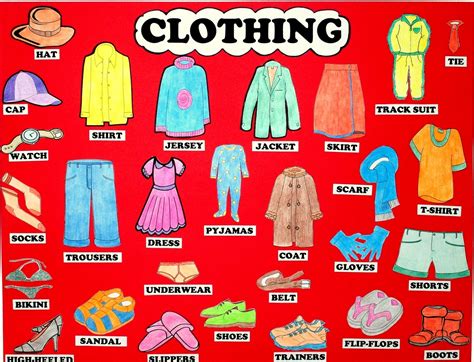 English Clothes And Seasons
