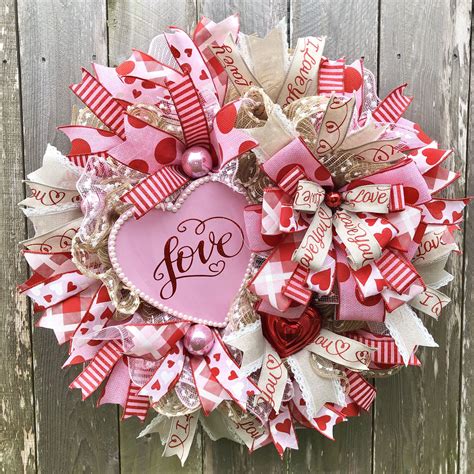 Valentines Day Wreath For Front Door