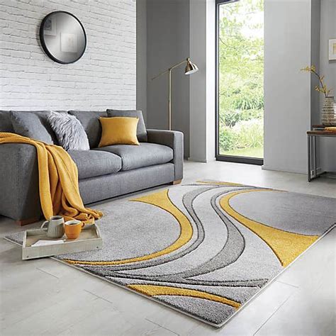 Mirage Rug Rugs In Living Room Grey And Yellow Living Room Mustard