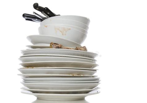 Dirty Dish After Eating Copy Space Stock Photo Image Of Dishware