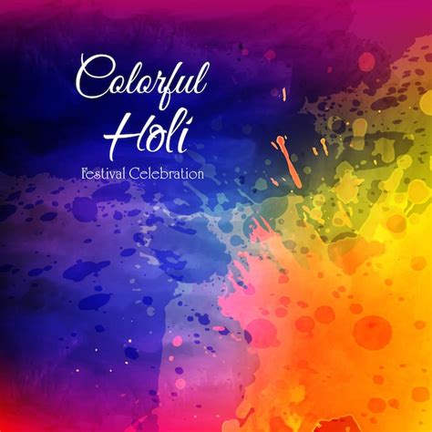 Premium Vector Happy Holi Colorful Background With Festival Background