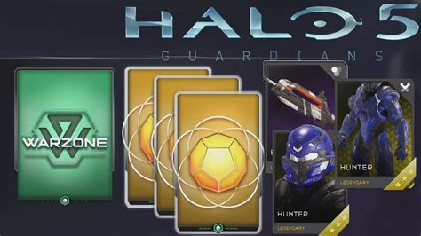 Halo 5 Req Pack Opening Legendary Armor Warzone Premium And Gold